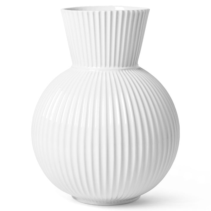 Lyngby Vase H34 cm, White Porcelain