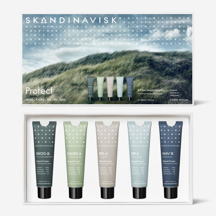 Skandinavisk Gift Set MINI HAND CREAMS  (SKOG/HAV/OY/FJORD/RO) - 5*30ml Mini Hand Creams