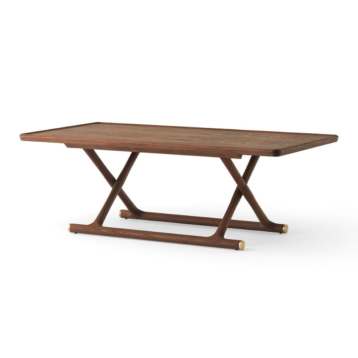Audo CPH Jagar Lounge Table, Walnut Base w. Walnut Table Top