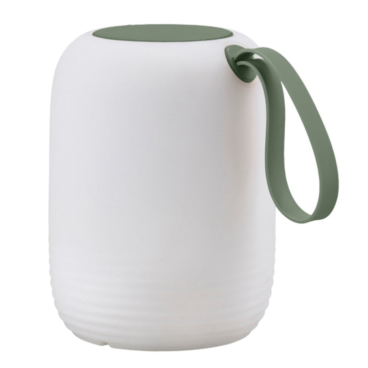 Villa Collection Hav LED Lamp w. Speaker (Dia. 12.5, Height 15.5 cm), White / Green