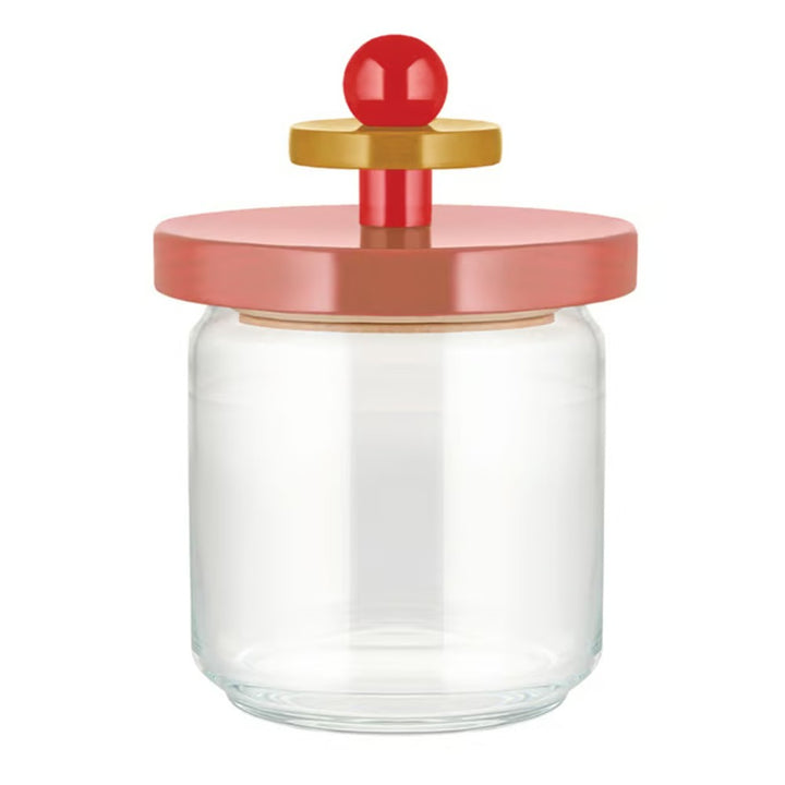 Alessi Glass Jar (Height 17 cm) - Sottsass Collection