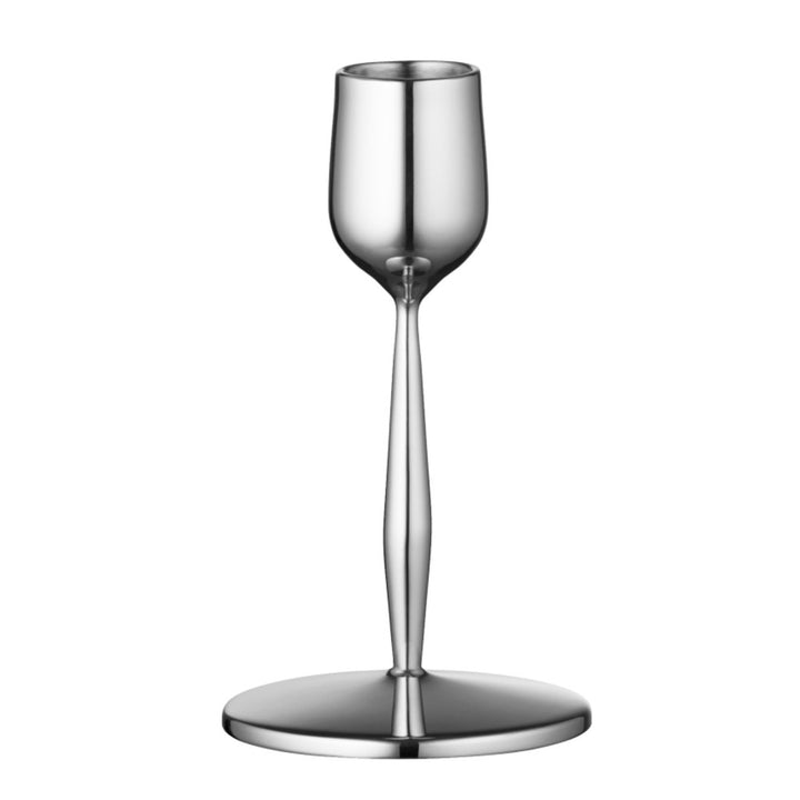 Gense Dorotea Candlestick (Dia. 7, Height 12 cm), Polished Steel