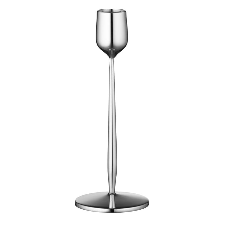 Gense Dorotea Candlestick (Dia. 7, Height 18 cm), Polished Steel