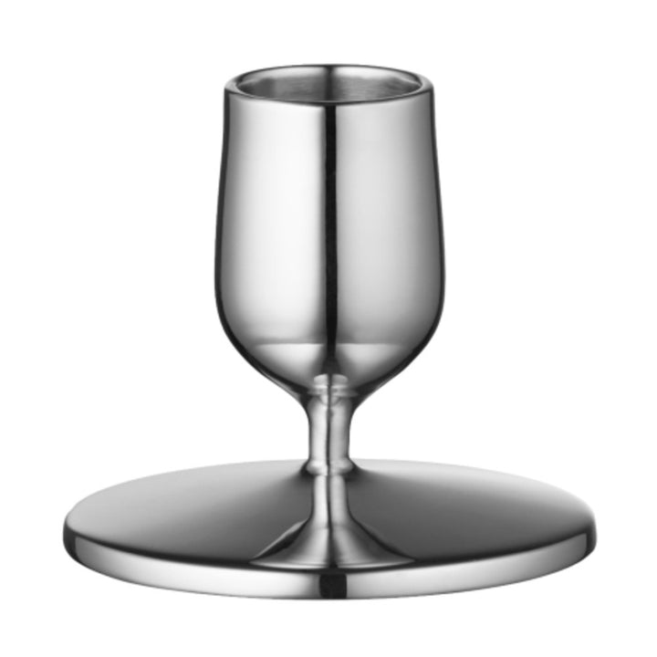 Gense Dorotea Candlestick (Dia. 7, Height 5.5 cm), Polished Steel