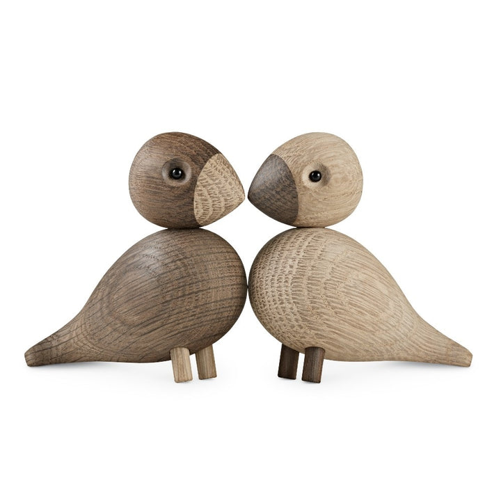 Kay Bojesen Lovebirds Oak/Smoked Oak 1 Pair